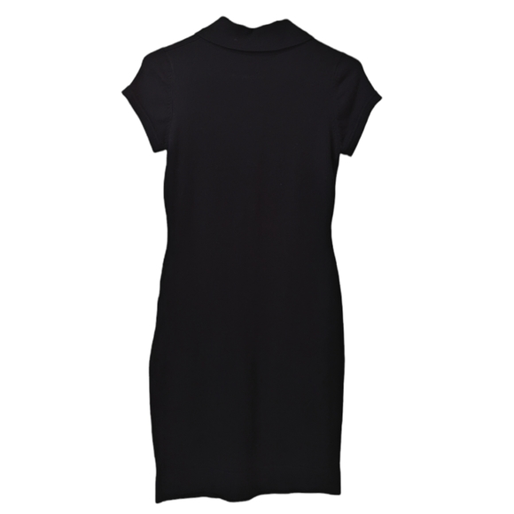 Marciano Black Gold Button Front Pocket Dress -S/P - Picture 2 of 4